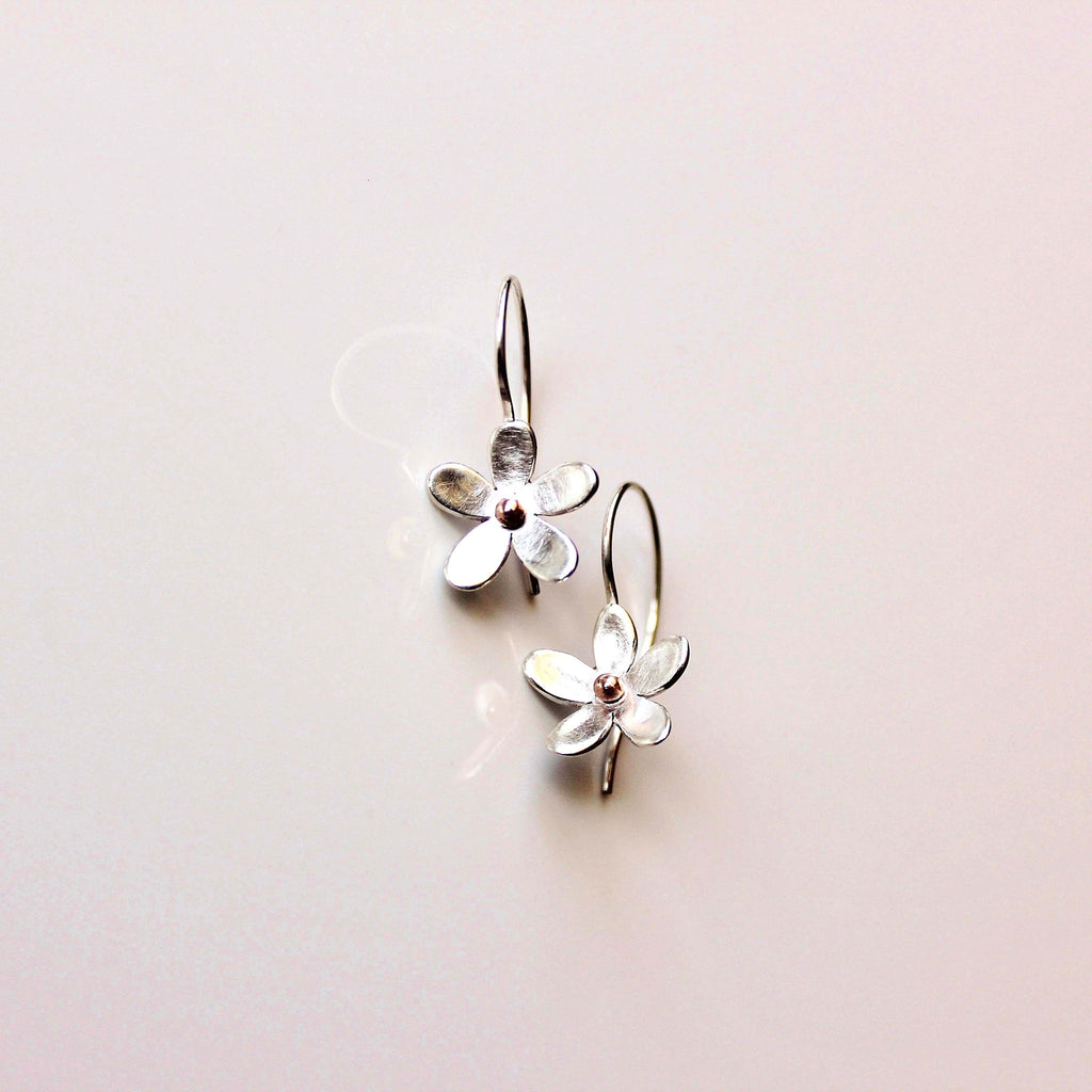 'Wildflower' single daisy drop earrings