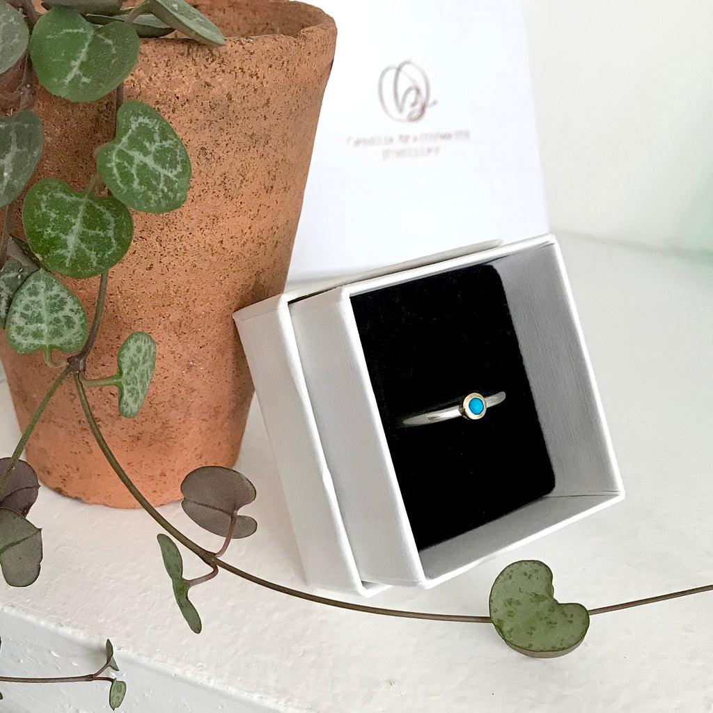 Turquoise stacking ring